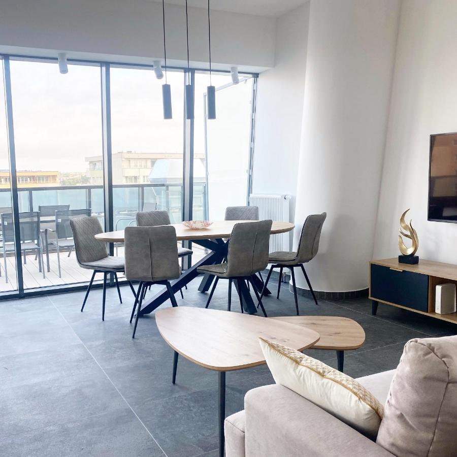 Hanza Tower Apartament Premium Plus ชเตชชิน ภายนอก รูปภาพ